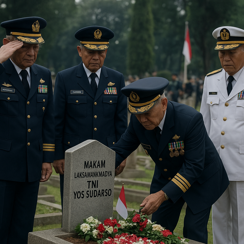 Ziarah ke Makam Laksamana Madya TNI Yos Sudarso di TMP Kalibata