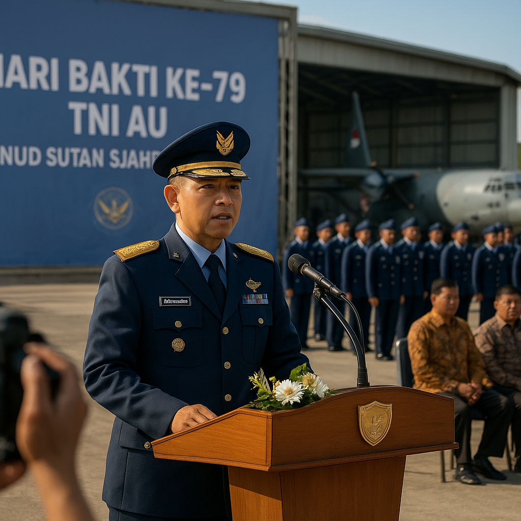 Wakasau Resmikan Hari Bakti ke-79 TNI AU di Lanud Sutan Sjahrir Padang
