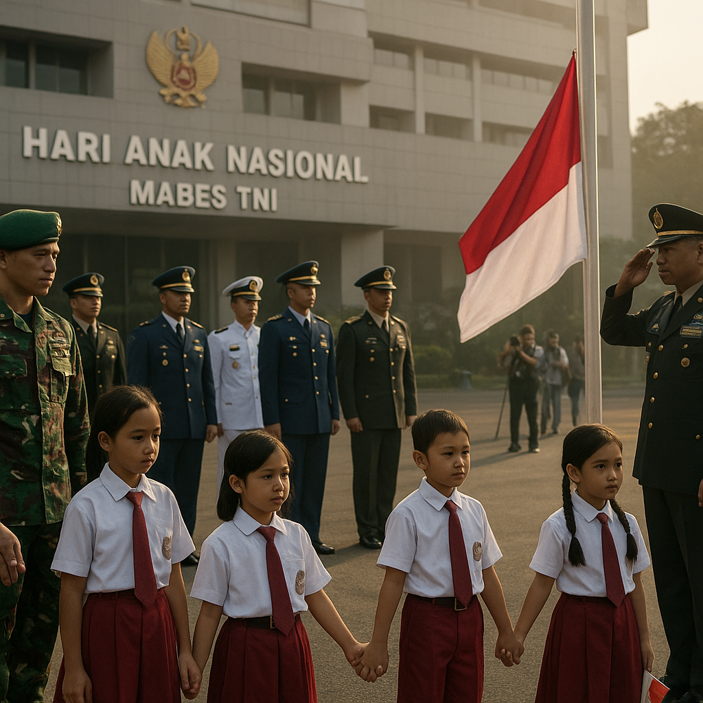 Mabes TNI Peringati Hari Anak Nasional dengan Khidmat