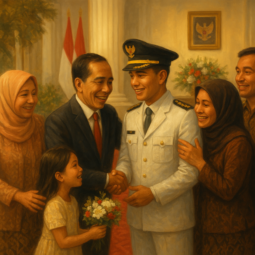 Hangat dan Haru: Presiden Jamu Perwira Muda dan Keluarga di Istana Usai Praspa