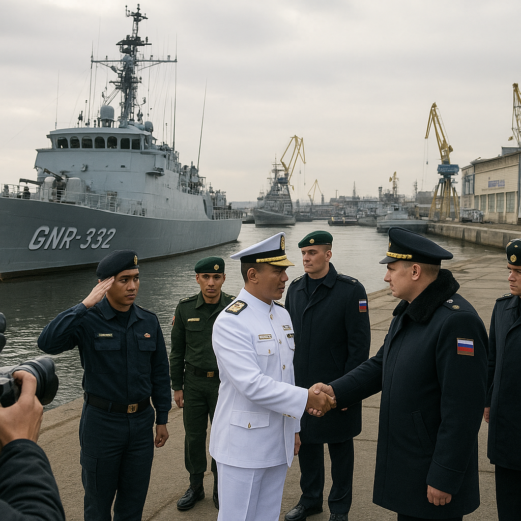 KRI GNR-332 Sampai di Rusia, Lanjutkan Tradisi Diplomasi Marinir dalam Orruda 2026