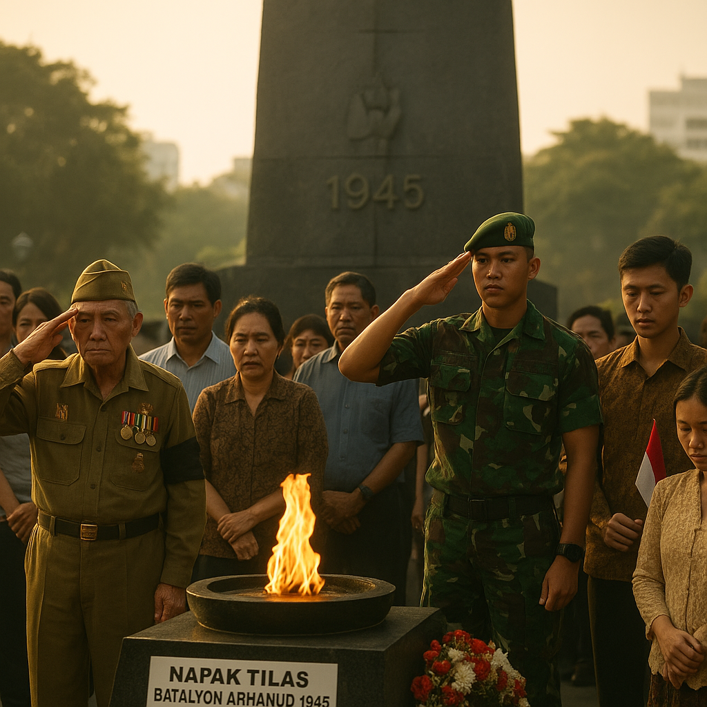 Napak Tilas Perjuangan Batalyon Arhanud di Medan Area 1945, Jaga Api Semangat Pembelaan Tanah Air