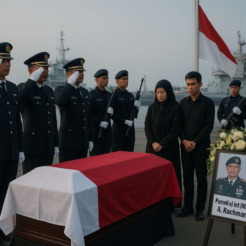 Upacara Penghormatan Terakhir untuk Purnawirawan Kolonel Inf (Mar) A. Rachman, Pejuang Integrasi Timor Timur