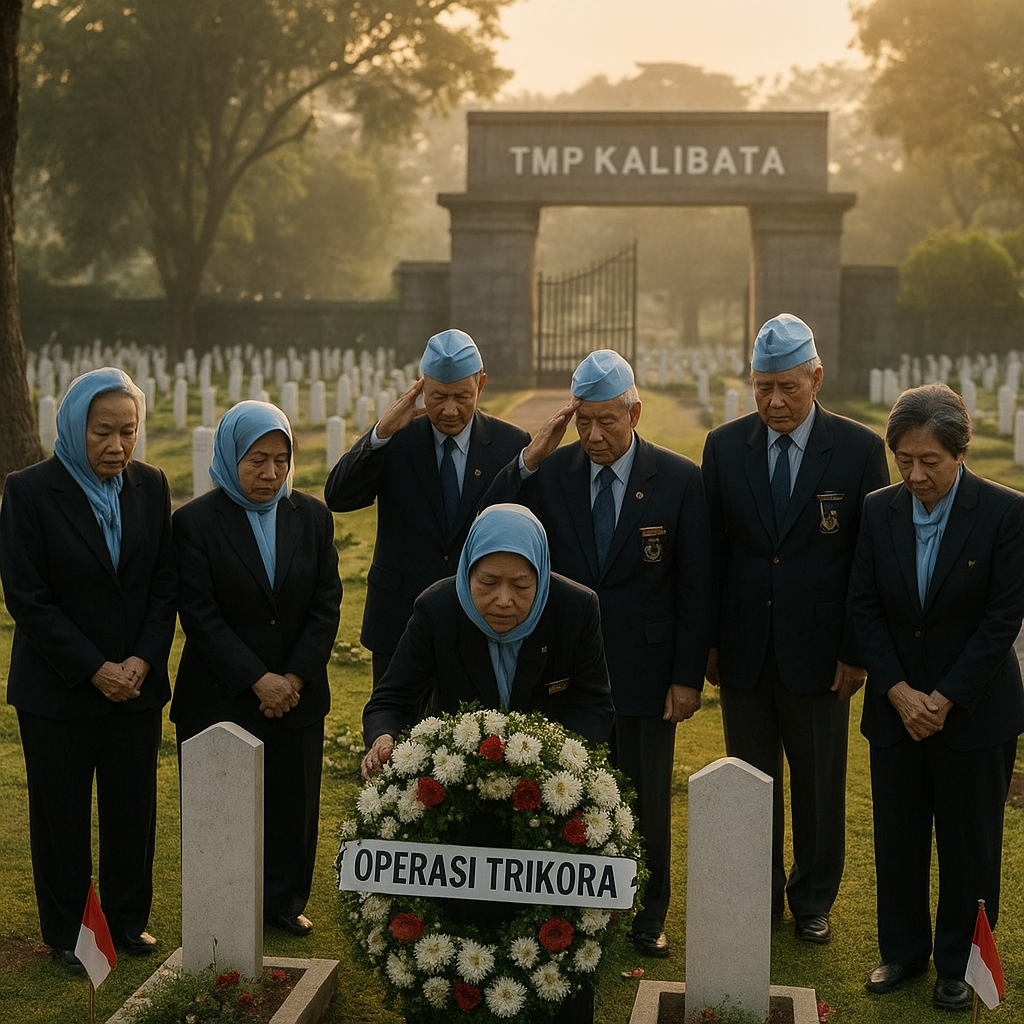 Ziarah ke TMP Kalibata, Purnawirawan AURI Kenang Rekan-Rekan yang Gugur dalam Operasi Trikora