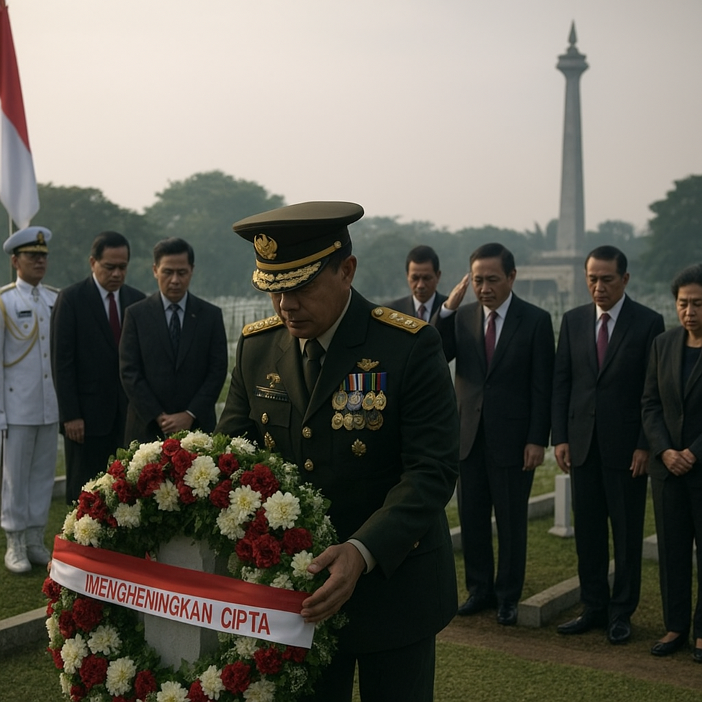 Ziarah ke TMP Kalibata, Panglima TNI dan Pimpinan Lembaga Negara Kenang Jasa Para Pahlawan