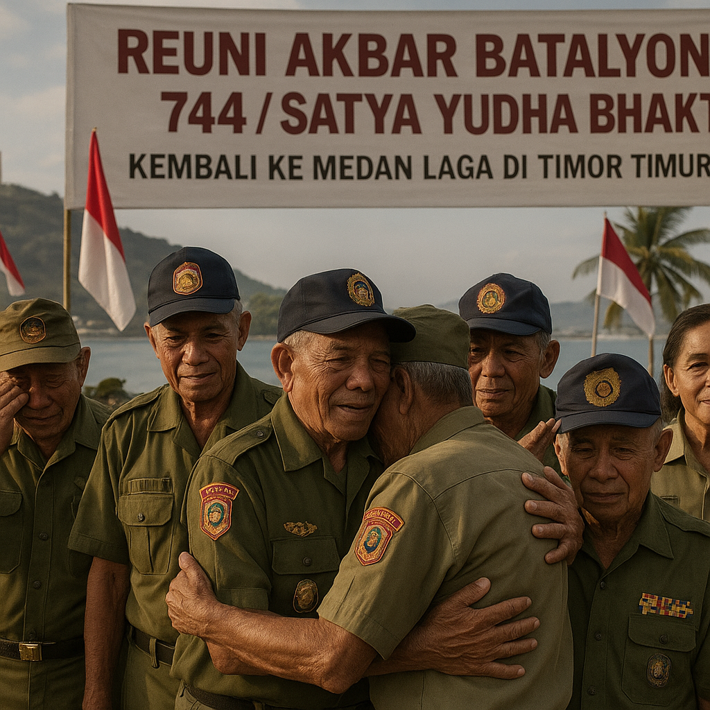 Reuni Akbar Batalyon 744/Satya Yudha Bhakti, Kembali ke Medan Laga di Timor Timur