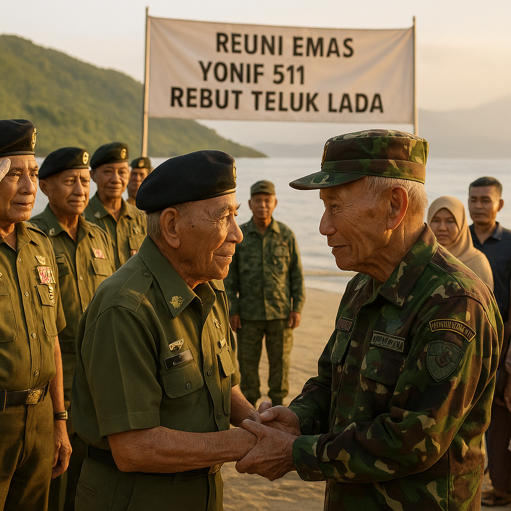 Reuni Emas Yonif 511 Rebut Teluk Lada, Kenangan Perjuangan di Tanah Papua