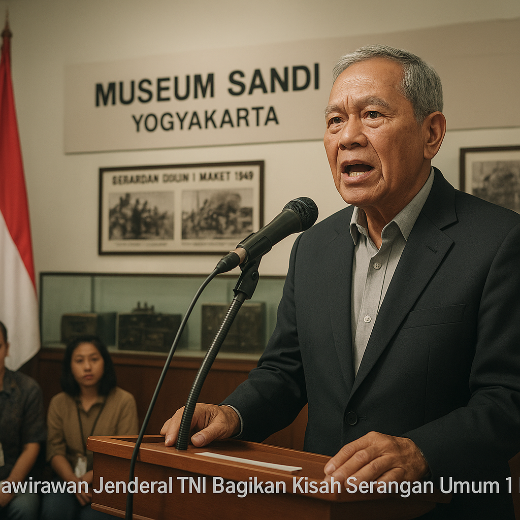 Purnawirawan Jenderal TNI (HOR) Bagikan Kisah Heroik Serangan Umum 1 Maret di Museum Sandi