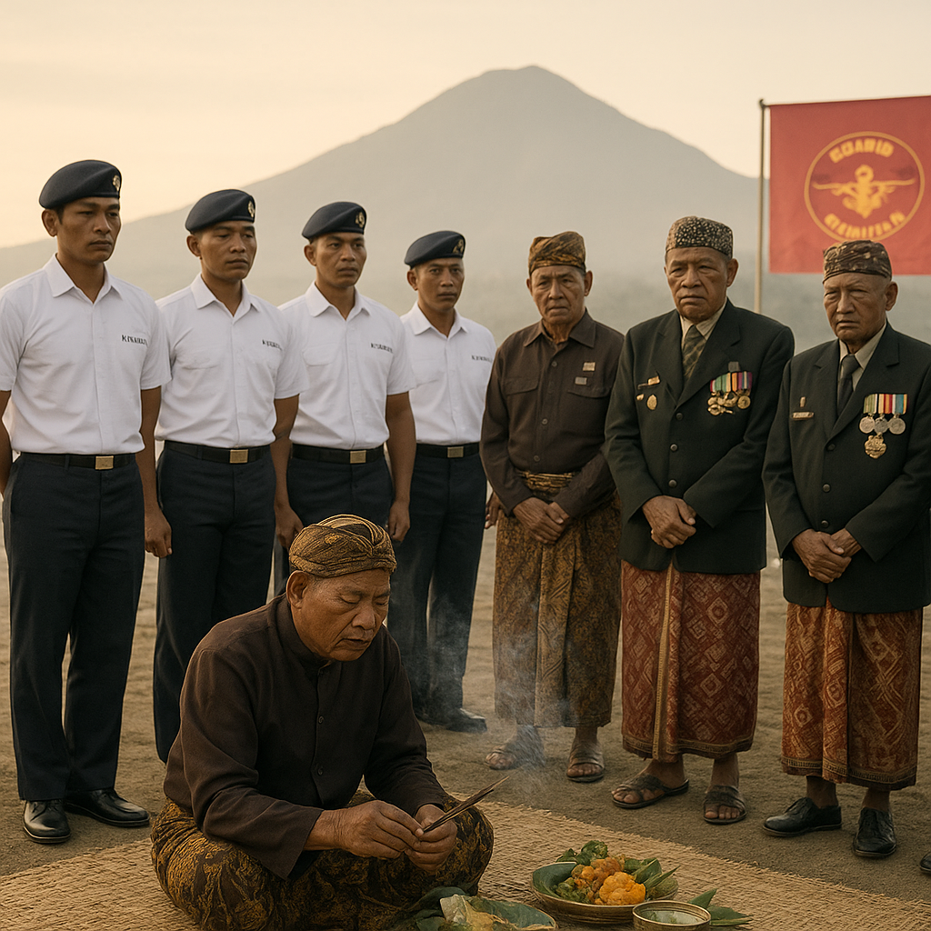 Upacara Tradisi ‘Tapa Wadu Aji’ Korps Marinir, Warisan Leluhur untuk Ketahanan Mental