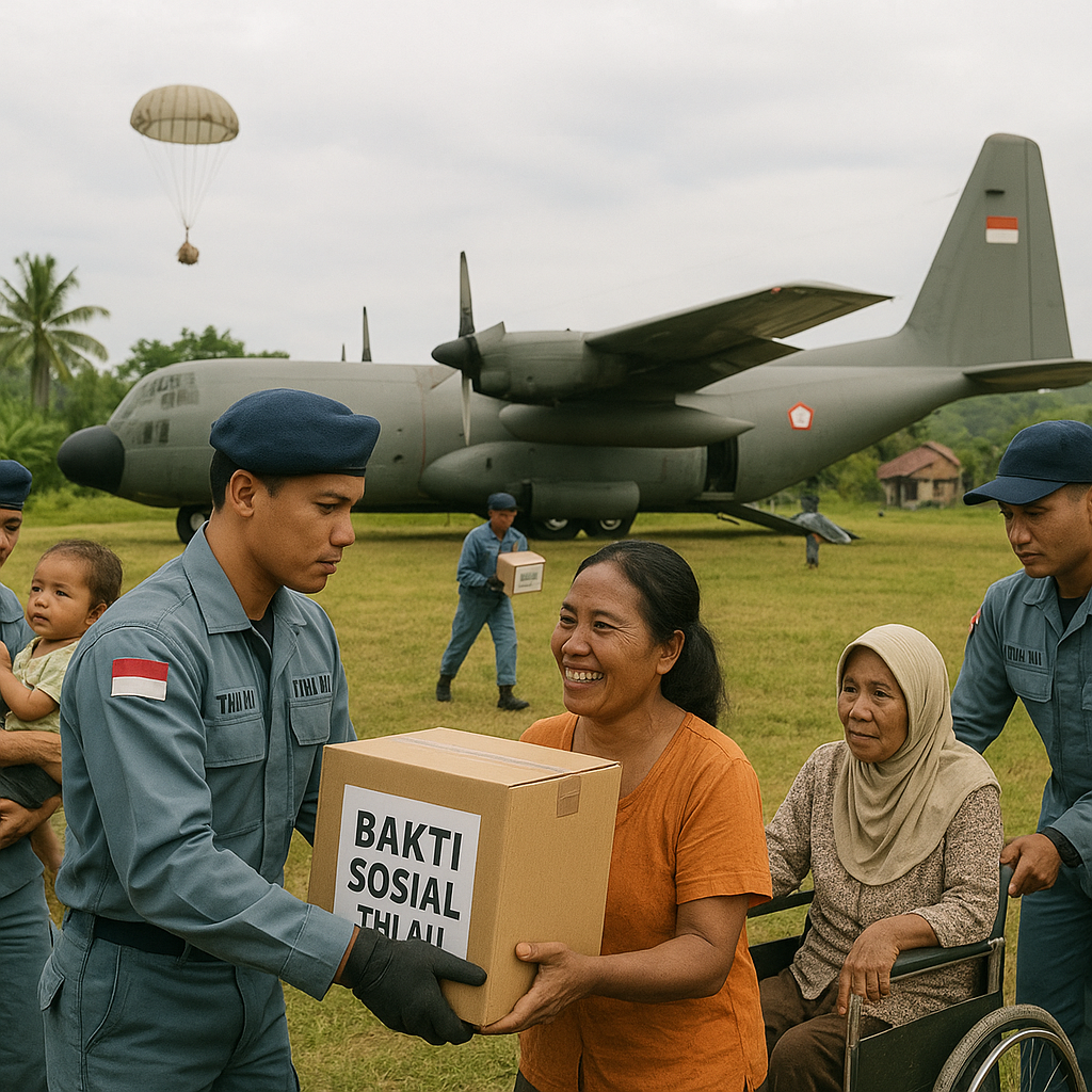 Mengenang Tradisi Bakti Sosial TNI AU: Dari Udara Turun ke Bumi Membantu Rakyat