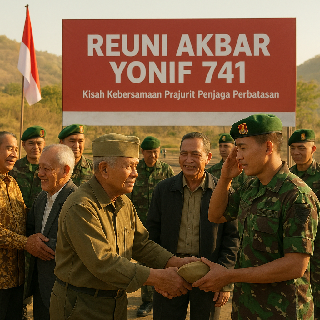 Reuni Akbar Yonif 741, Kisah Kebersamaan Prajurit Penjaga Perbatasan