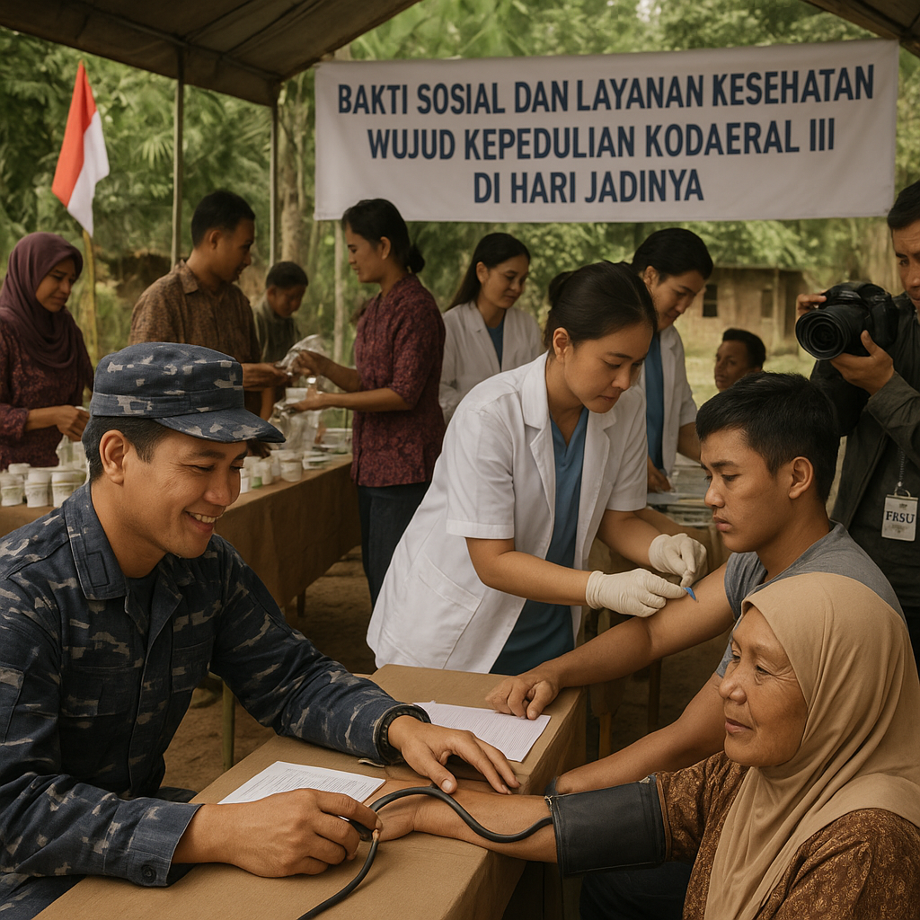 Bakti Sosial dan Layanan Kesehatan: Wujud Kepedulian Kodaeral III di Hari Jadinya