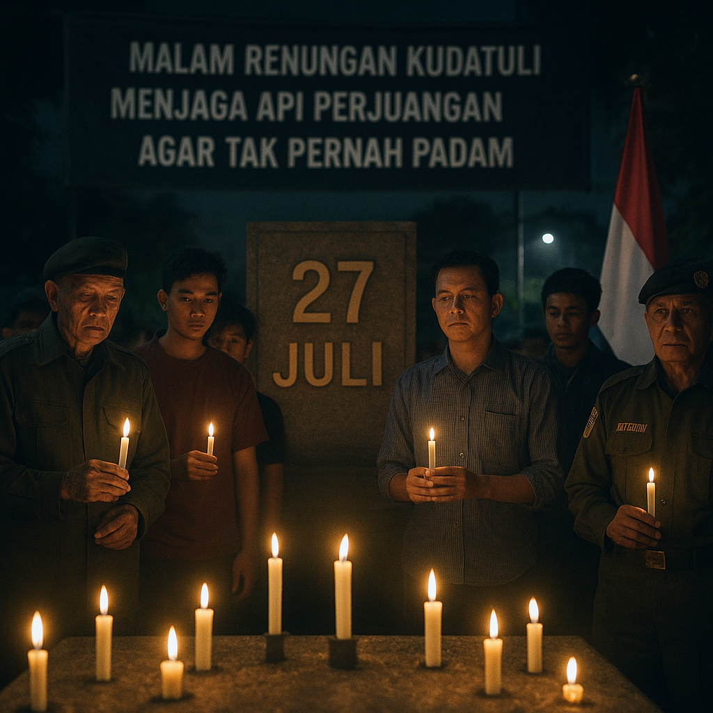 Malam Renungan Kudatuli di Medan: Menjaga Api Perjuangan agar Tak Pernah Padam