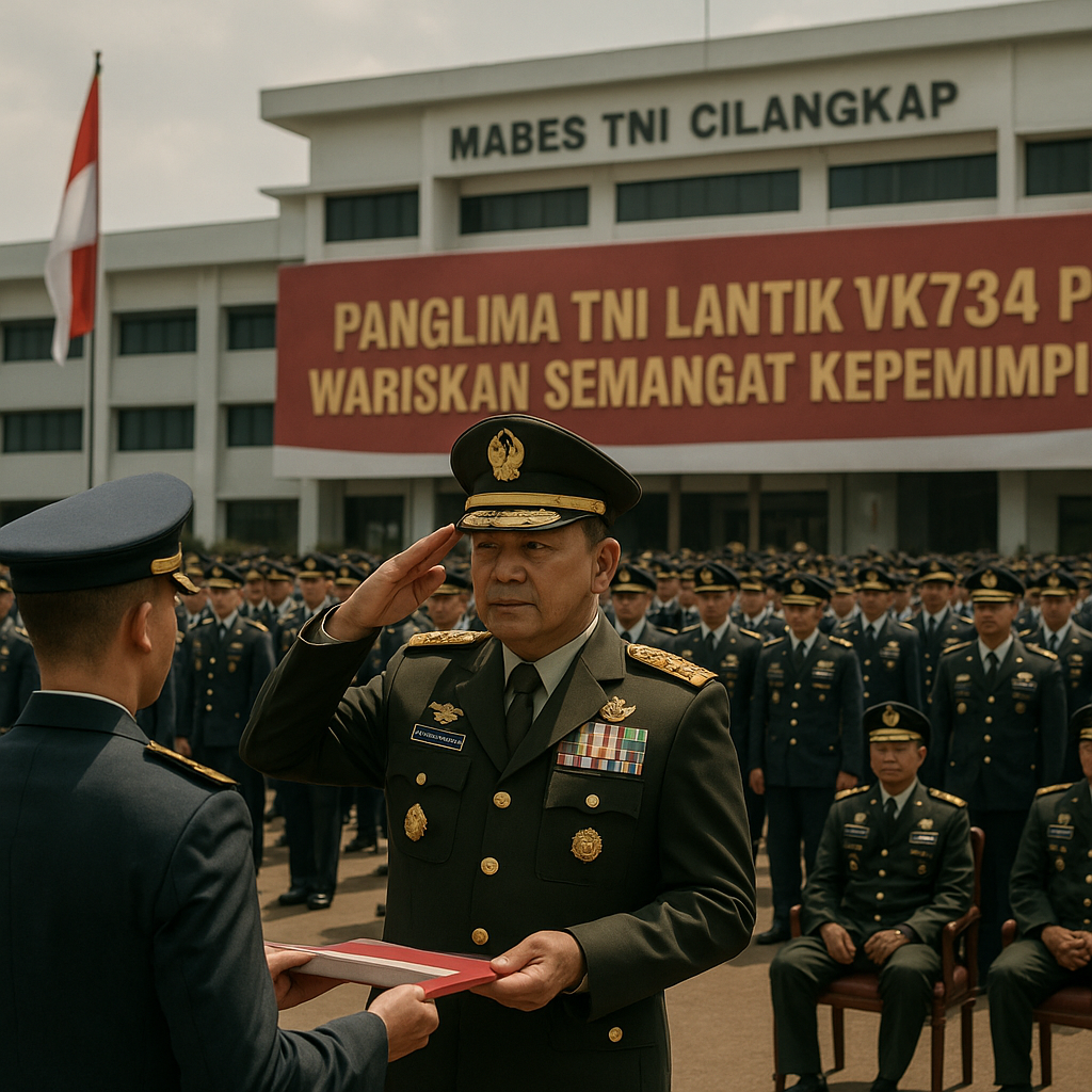 Panglima TNI Lantik 734 Perwira Remaja, Wariskan Semangat Kepemimpinan Baru