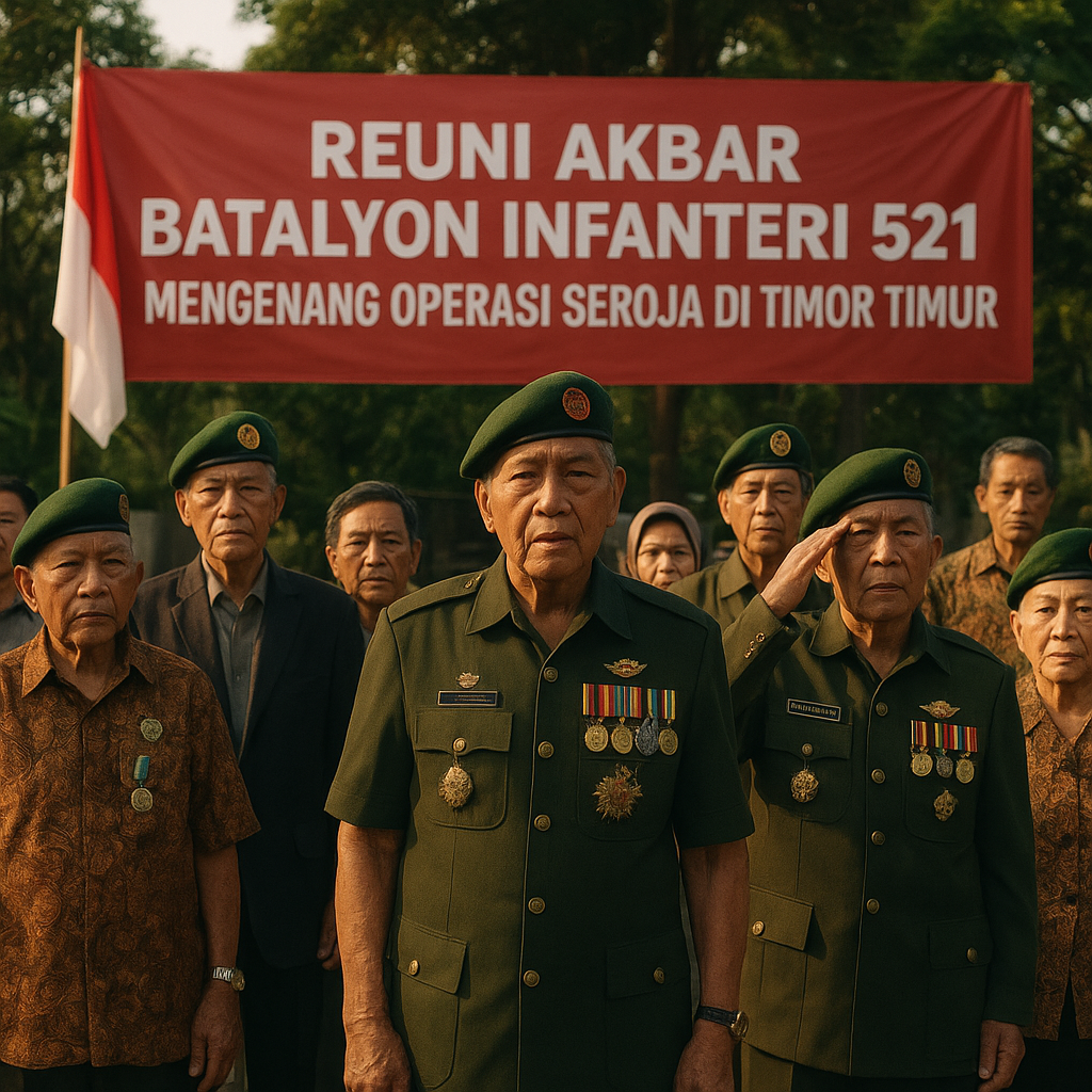 Reuni Akbar Batalyon Infanteri 521, Mengenang Operasi Seroja di Timor Timur