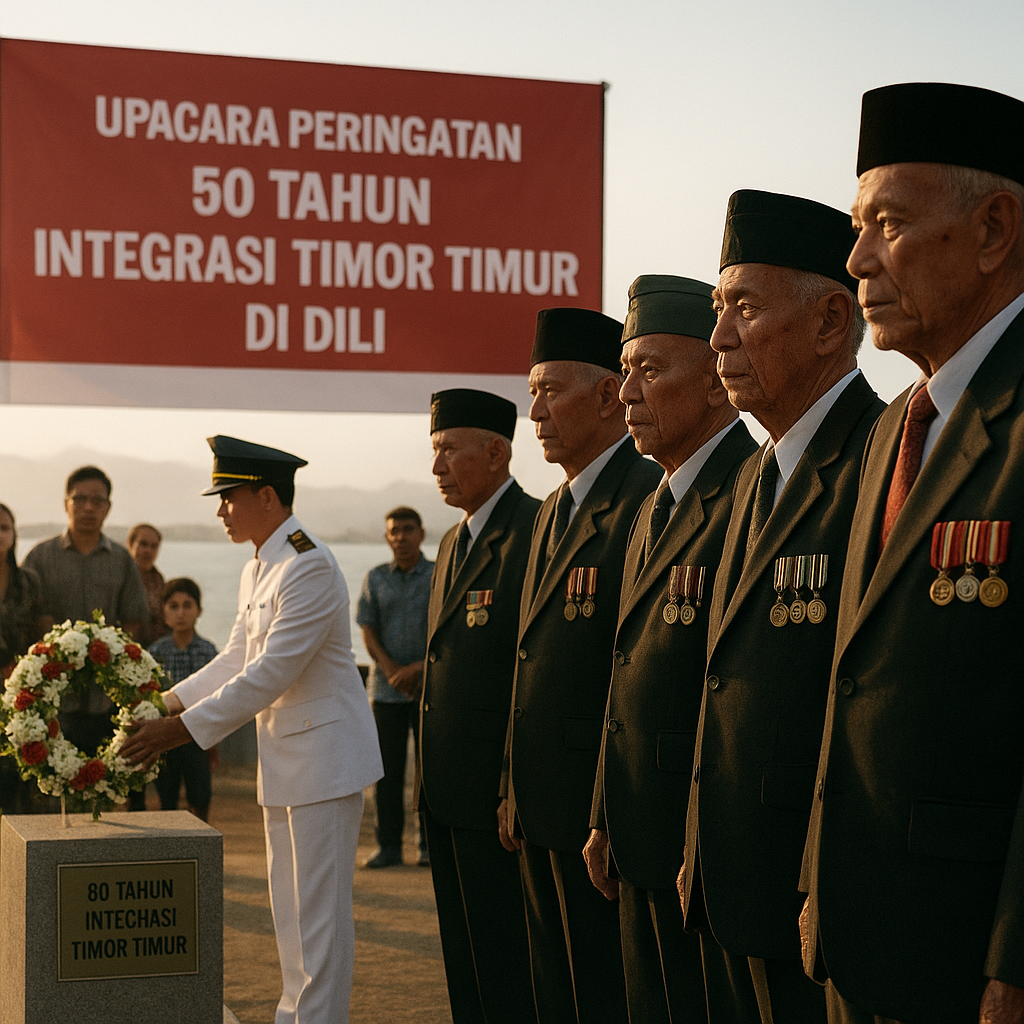 Upacara Peringatan 50 Tahun Integrasi Timor Timur di Dili, Dihadiri Para Veteran