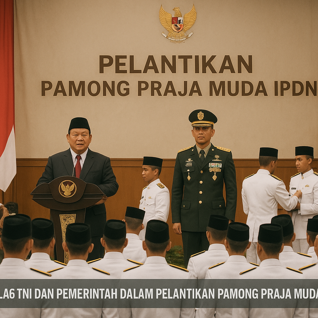 Sinergi TNI dan Pemerintah dalam Pelantikan Pamong Praja Muda IPDN