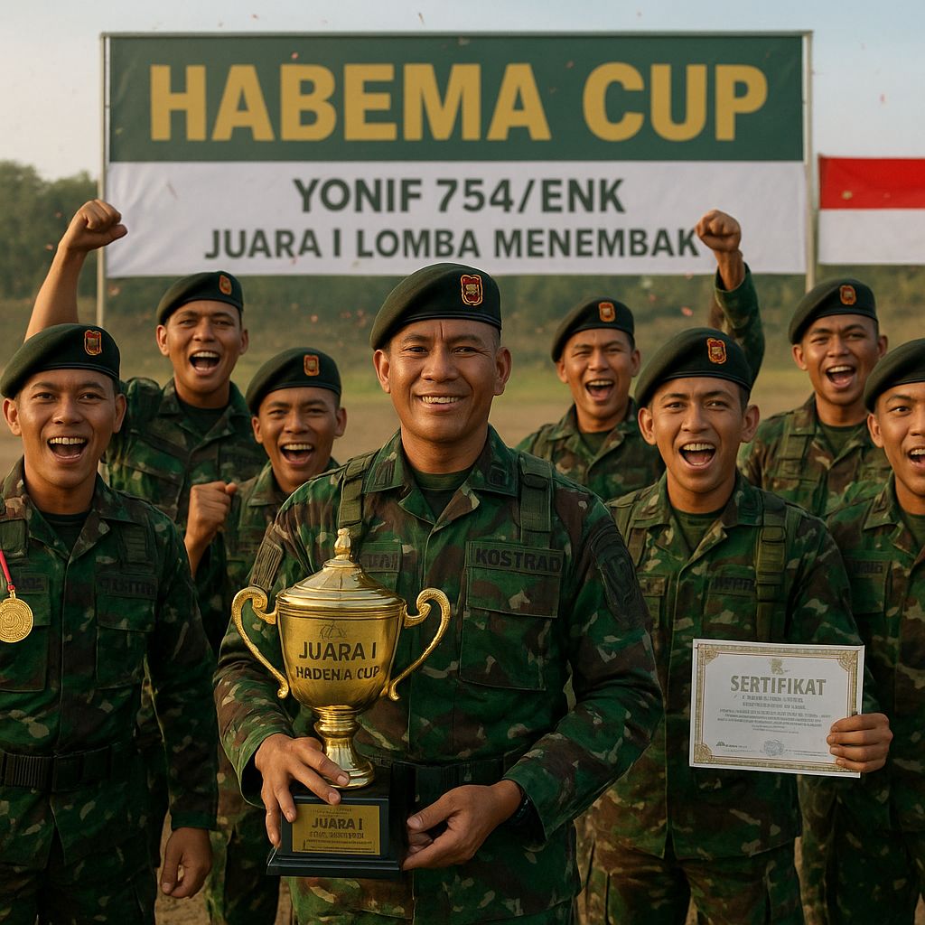 Yonif 754/ENK Juara I Lomba Menembak, Bukti Ketangguhan dan Tradisi Keunggulan Satuan