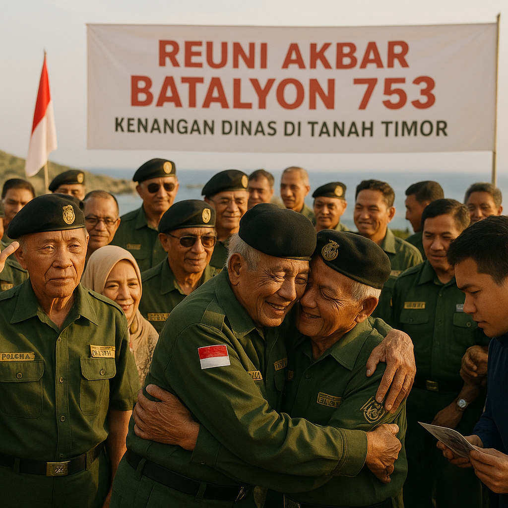 Reuni Akbar Batalyon 753, Kenangan Dinas di Tanah Timor Kembali Dihidupkan