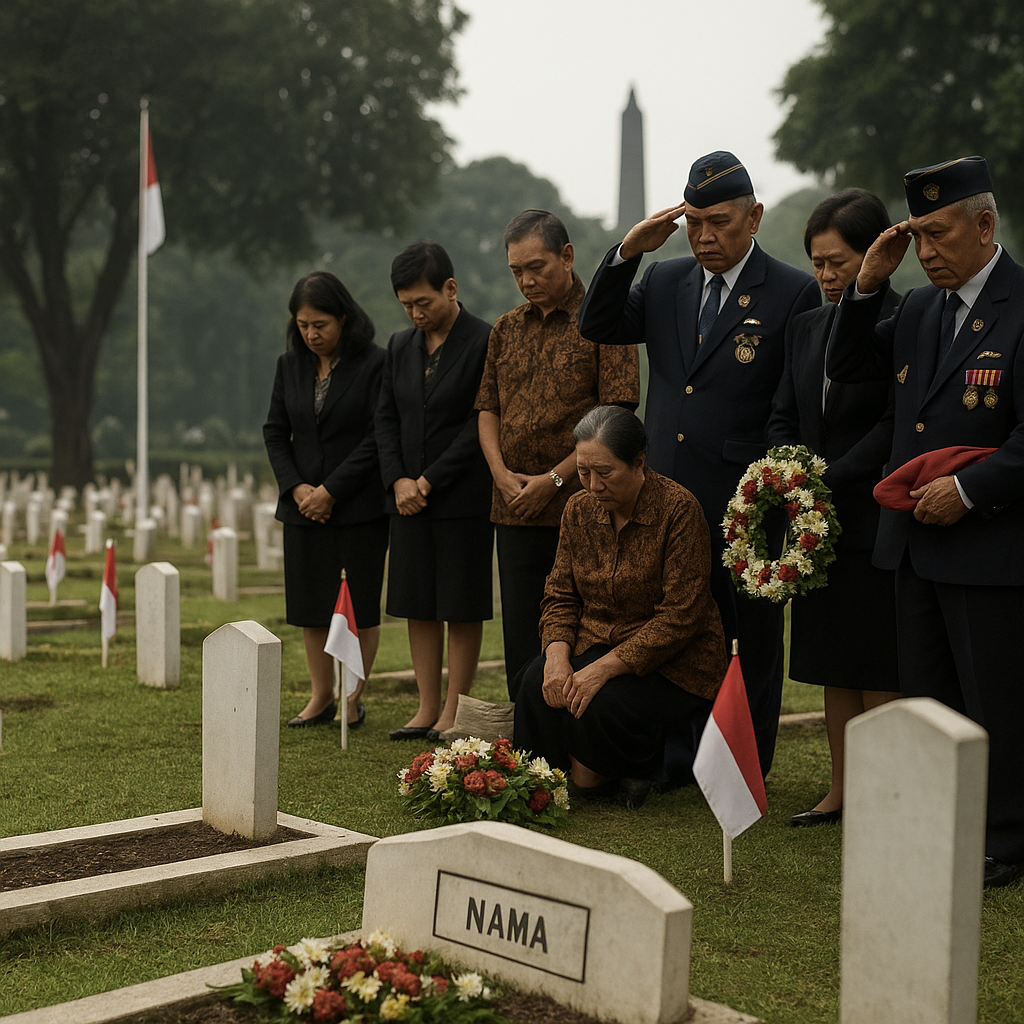 Ziarah ke TMP Kalibata, Keluarga Besar Purnawirawan Marinir Kenang Jasa Para Pendahulu