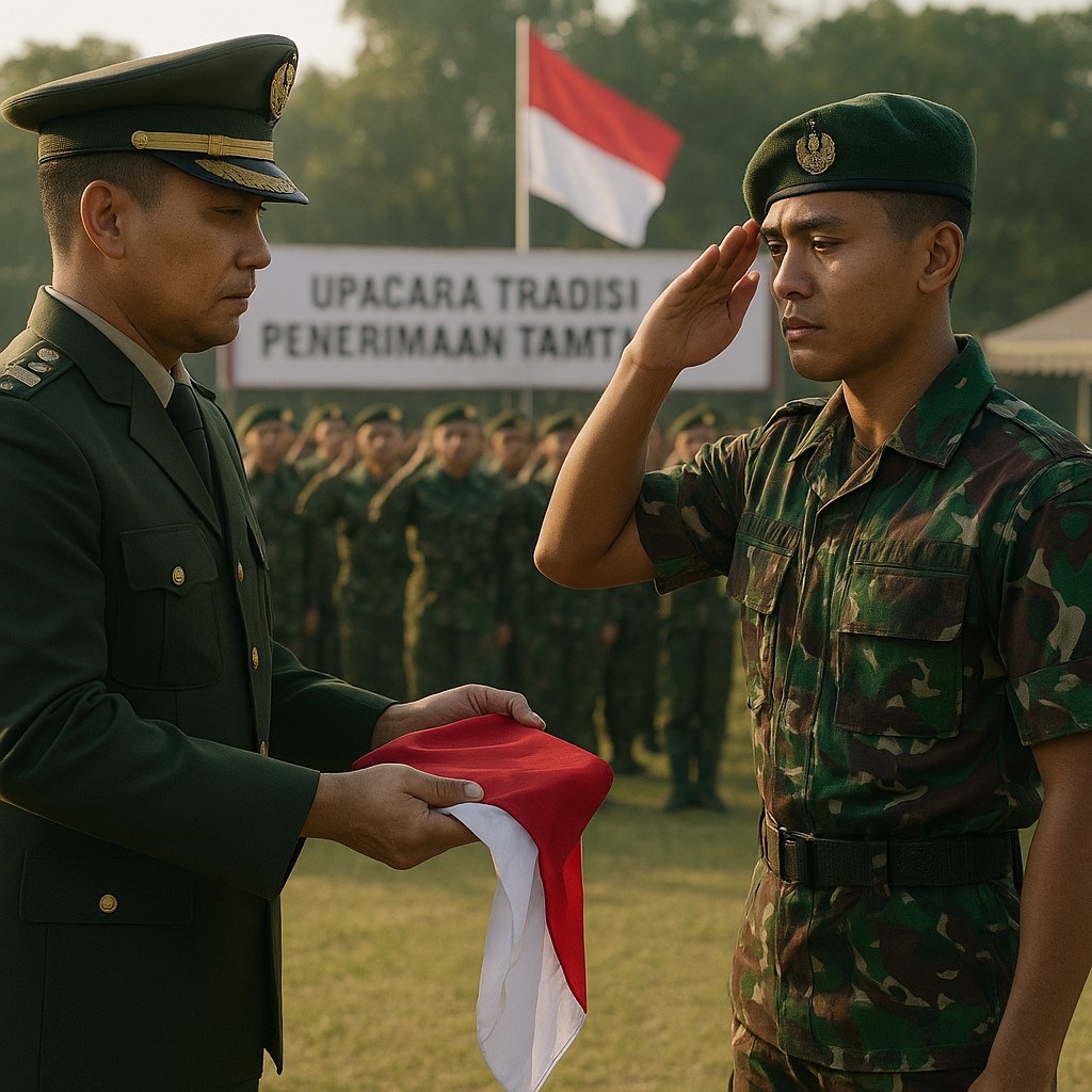 Upacara Tradisi Penerimaan Tamtama TNI AD Gelombang II, Wariskan Semangat Sapta Marga