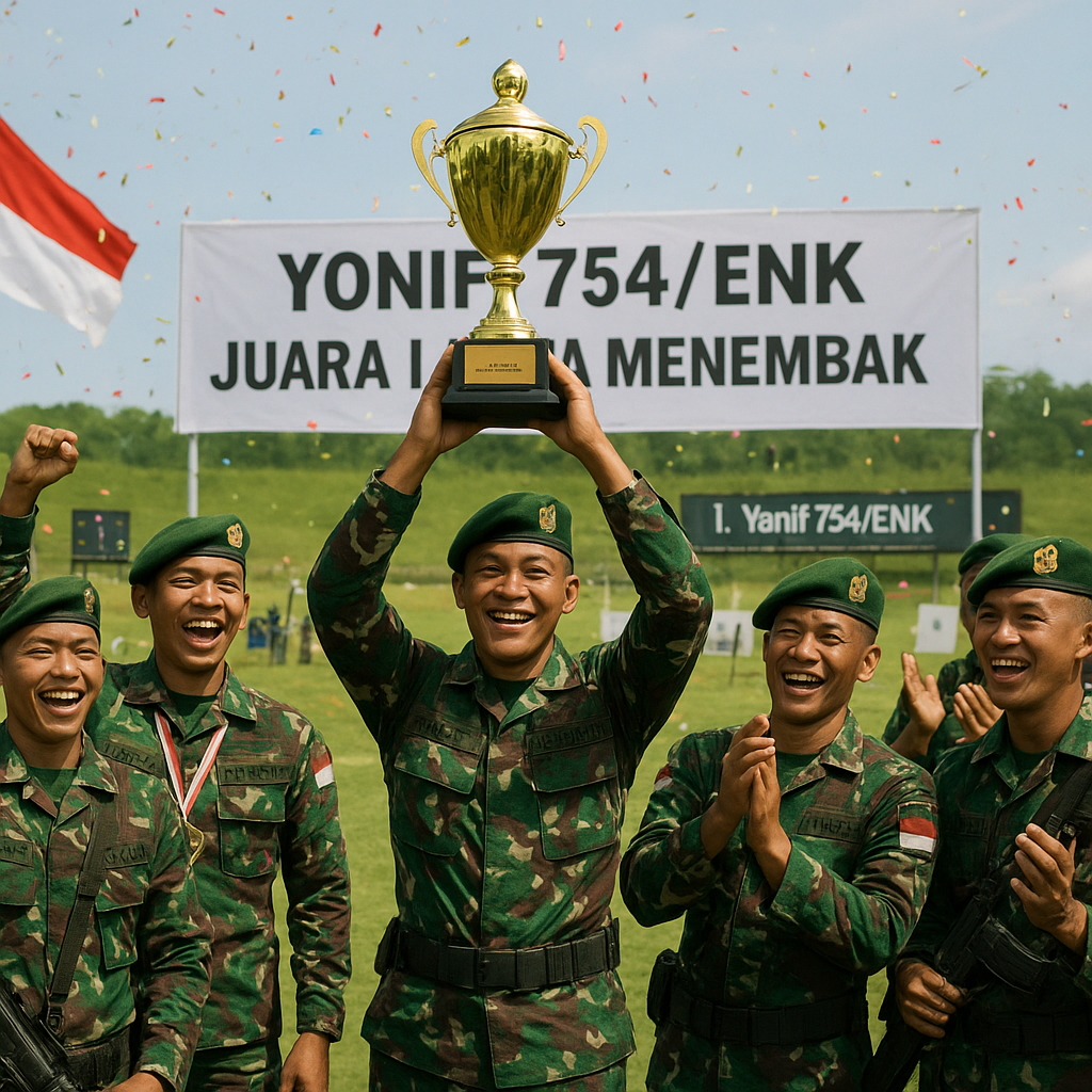 Yonif 754/ENK Juara I Lomba Menembak, Bukti Ketangguhan dan Tradisi Keunggulan Satuan