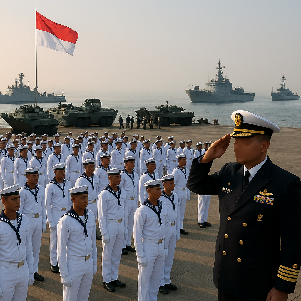 Apel Gelar Kesiapan Matra Laut Latopsfib Pada Latihan TNI Terintegrasi 2026 Digelar di Koarmada II