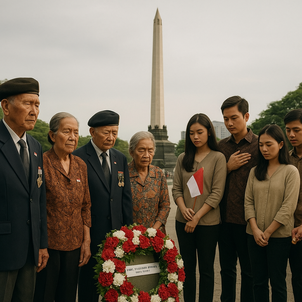 Napak Tilas Jejak Pertempuran Surabaya 1945 oleh Keluarga Veteran