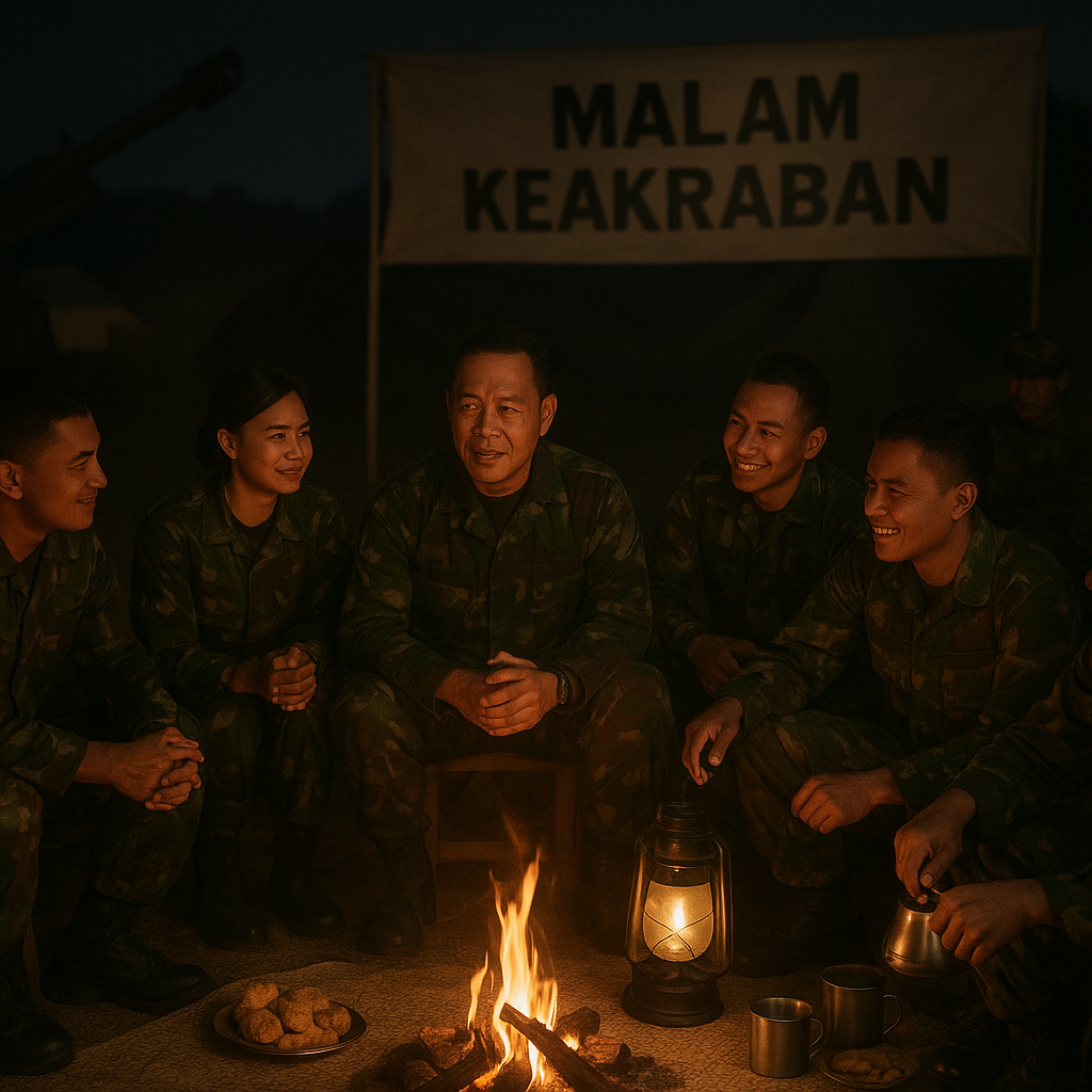 Tradisi "Malam Keakraban" Satuan Artileri: Menjalin Ikatan Sebelum Bertugas di Medan Operasi
