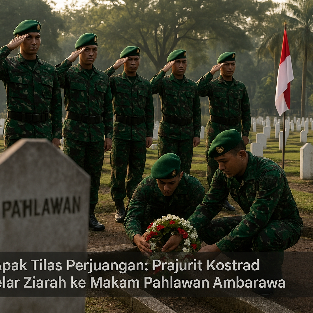 Napak Tilas Perjuangan, Prajurit Kostrad Gelar Ziarah ke Makam Pahlawan Ambarawa