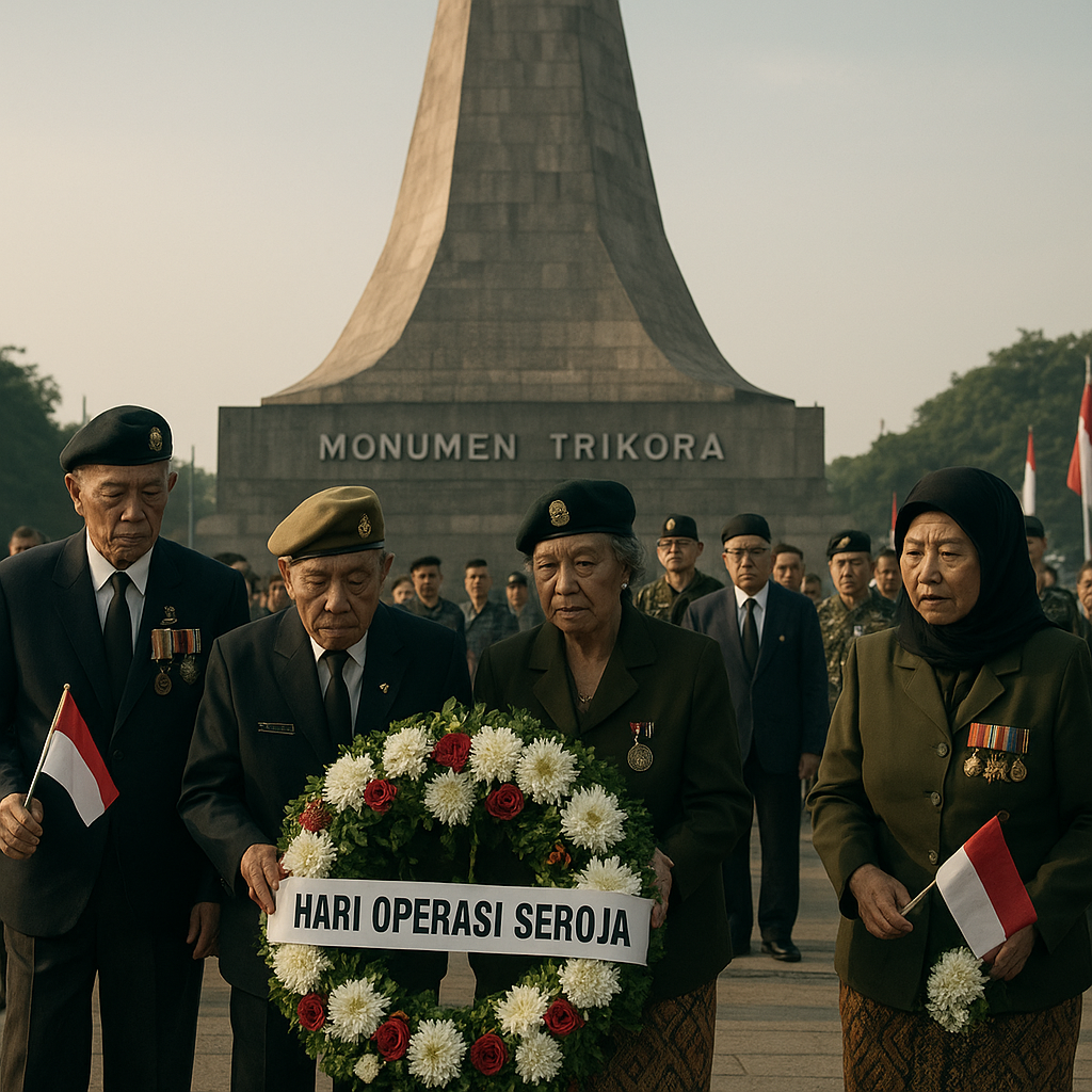 Peringatan 50 Tahun Operasi Seroja: Renungan dan Penghormatan di Monumen Trikora Jakarta