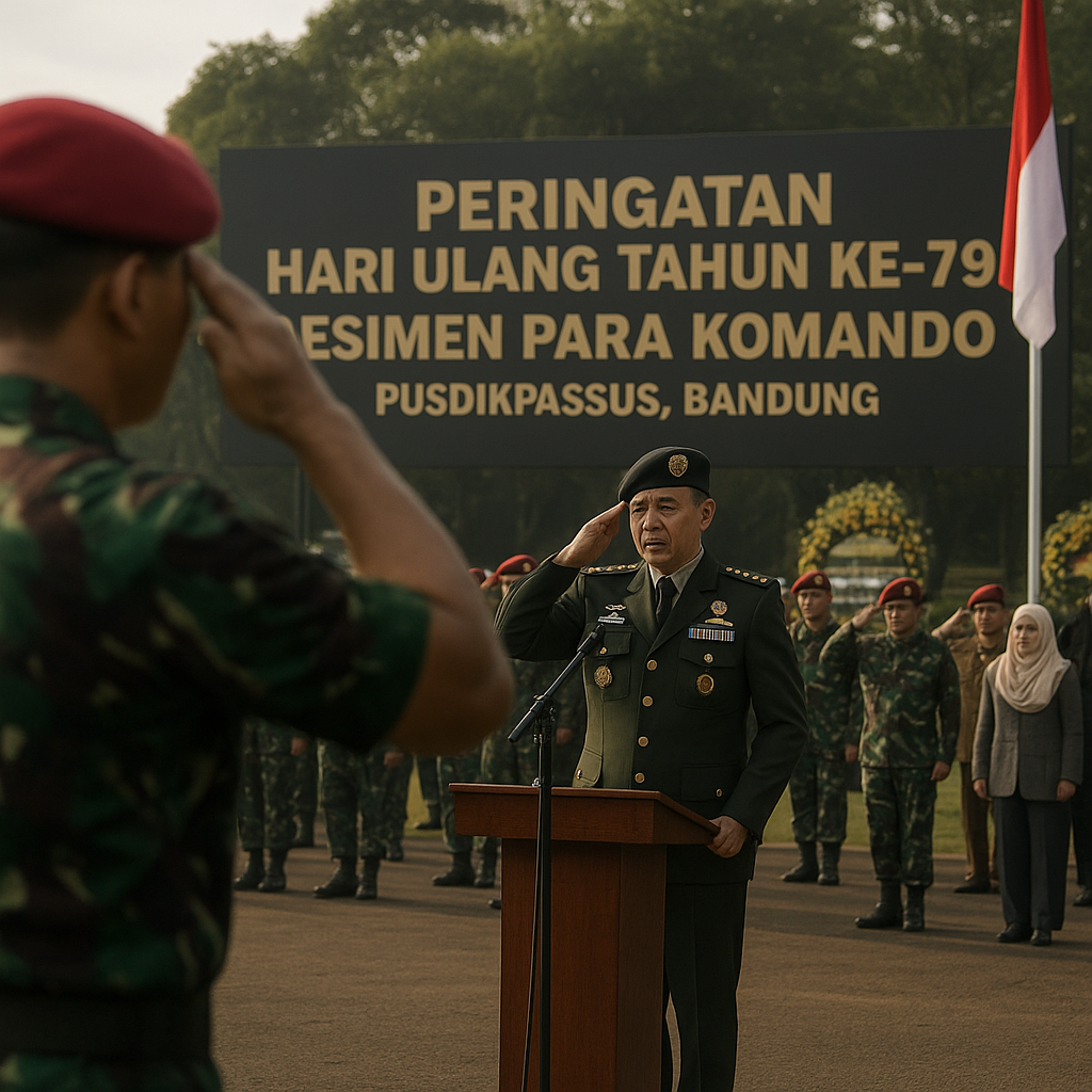 Peringatan Hari Ulang Tahun ke-79 Resimen Para Komando: Semangat 'Wira Dharma Yudha' Tetap Membara