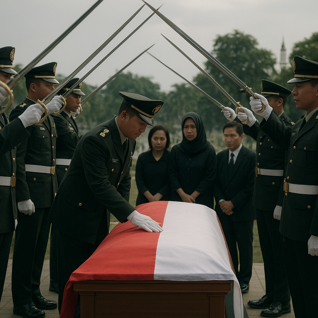 Tradisi Pedang Pora: Penghormatan Terakhir untuk Letkol (Purn) Samsul Bahri