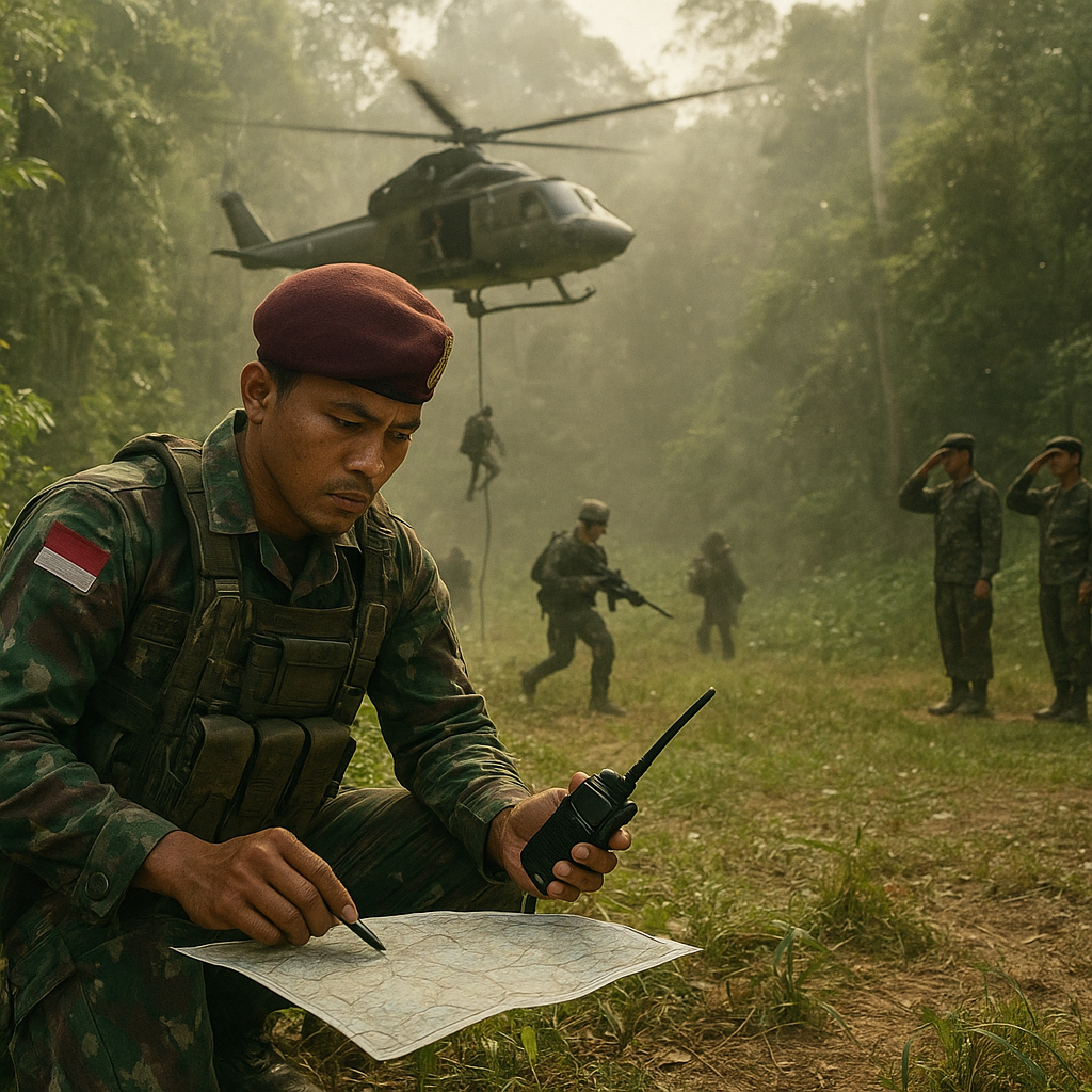 Operasi Jungle FTX: Mengasah Ketajaman Tempur Hutan Ala Satgas Linud di Baturaja
