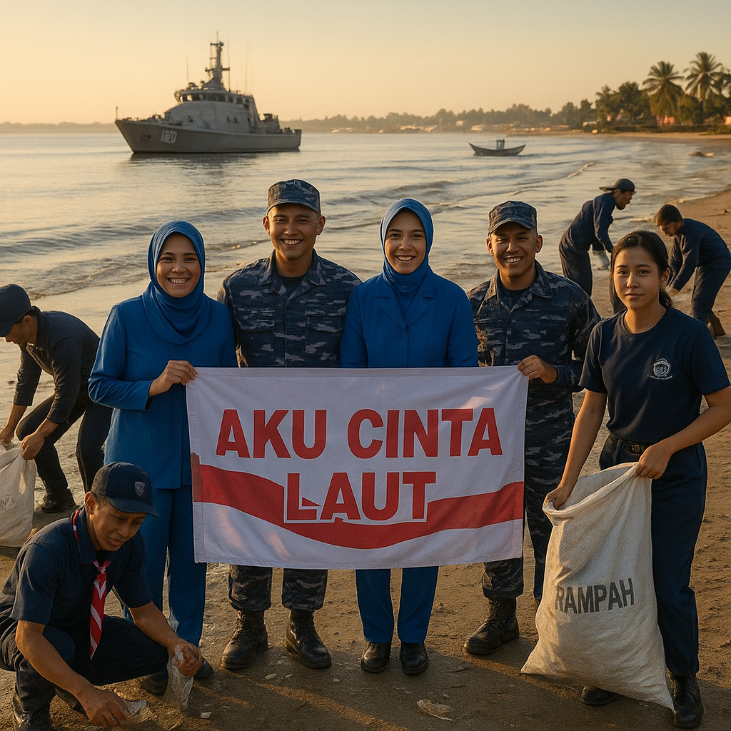 Semangat "Aku Cinta Laut" Menyala di Pesisir Dumai