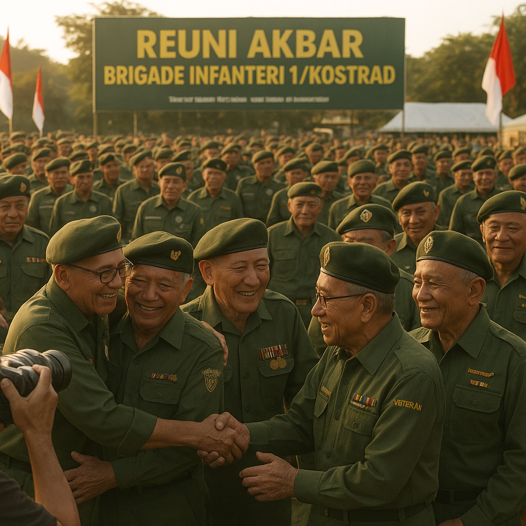 Reuni Akbar Brigade Infanteri 1/Kostrad: Kisah Persaudaraan di Medan Perang