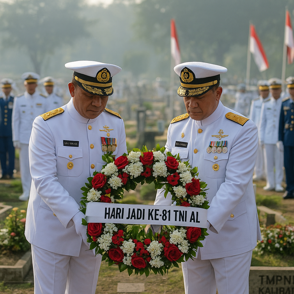 Danpasmar 1 Ikuti Ziarah Hari Jadi ke-81 TNI AL