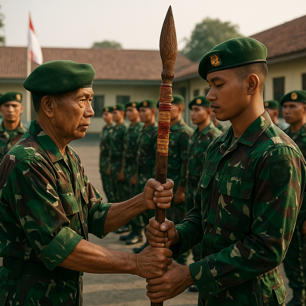 Tradisi 'Tumbak Kanuragan' Masih Lestari di Batalyon Infanteri Raider 502/Ujwala Yudha