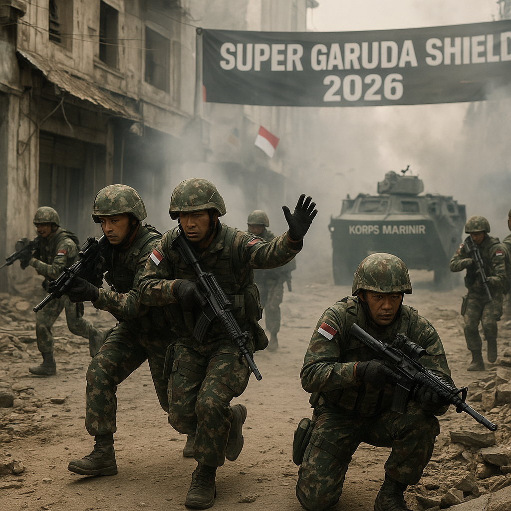 Korps Marinir Asah Ketajaman Tempur Kota dalam Latihan Super Garuda Shield 2026