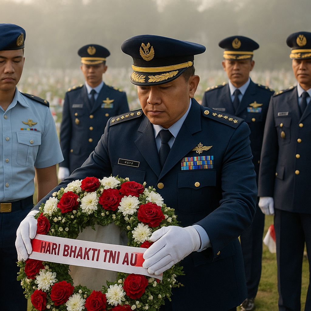 Peringatan Hari Bakti TNI AU ke-79, Ziarah ke Makam Pahlawan Udara