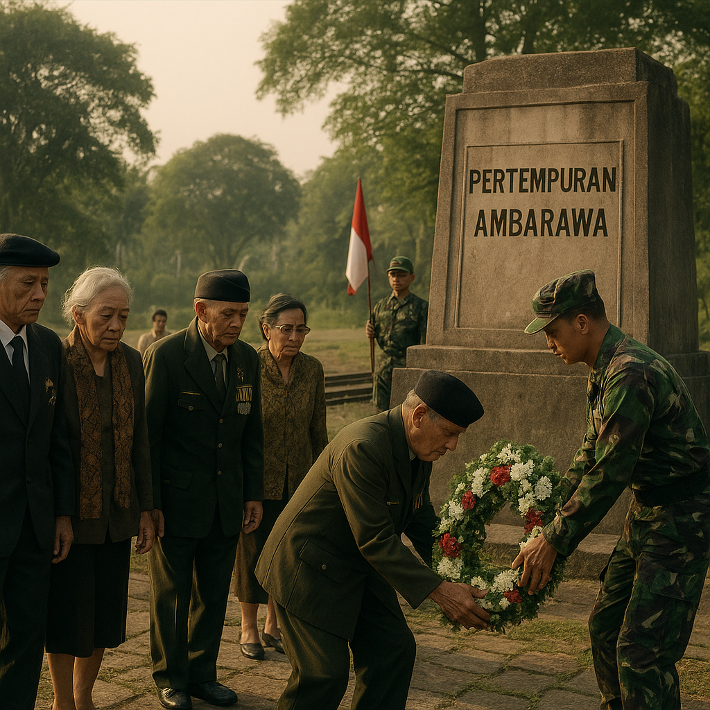 Napak Tilas Jejak Pertempuran Ambarawa oleh Keluarga Besar Divisi Diponegoro