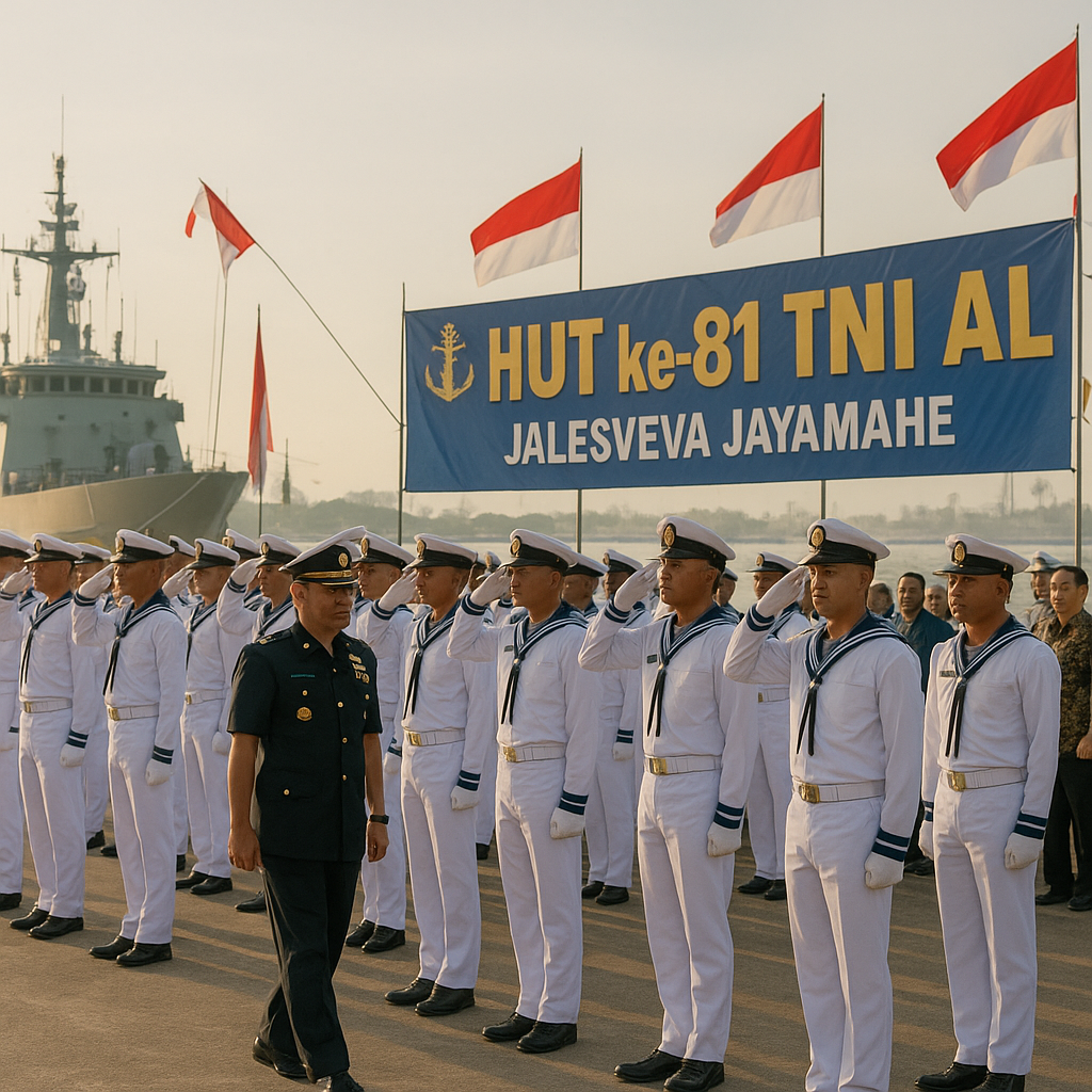 HUT ke-81 TNI AL, Lanal Lhokseumawe Tegaskan Kesiapsiagaan
