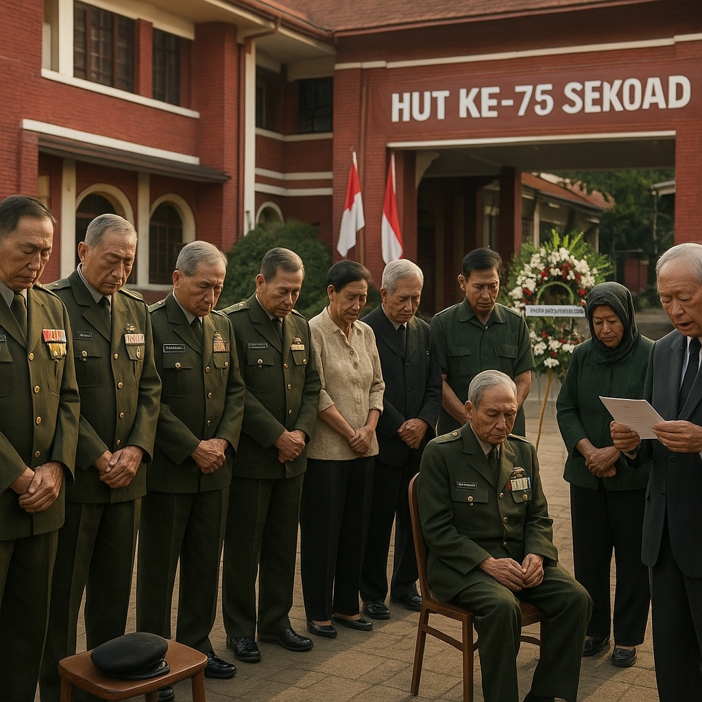 Purnawirawan TNI AD Kumpul dalam Renungan HUT Ke-75 Seskoad