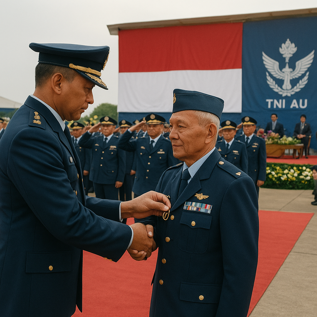 Penghargaan Satya Lencana bagi 50 Purnawirawan Berprestasi dari TNI AU