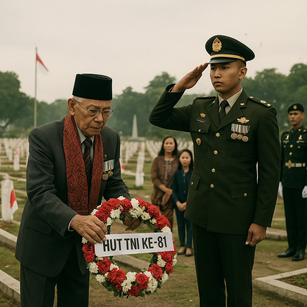 Tradisi Ziarah Makam Pahlawan di Berbagai Daerah Sambut HUT TNI