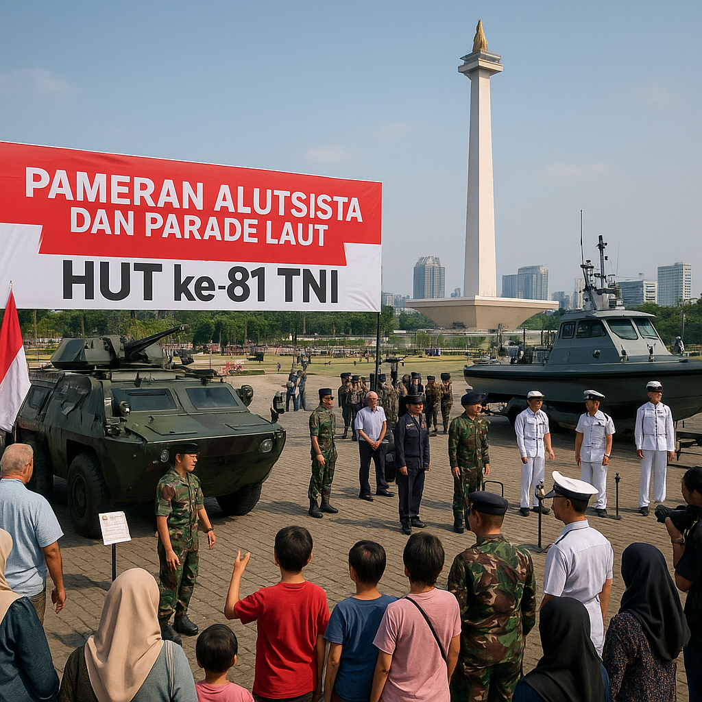 Pameran Alutsista dan Parade Laut Meriahkan Rangkaian HUT ke-81 TNI