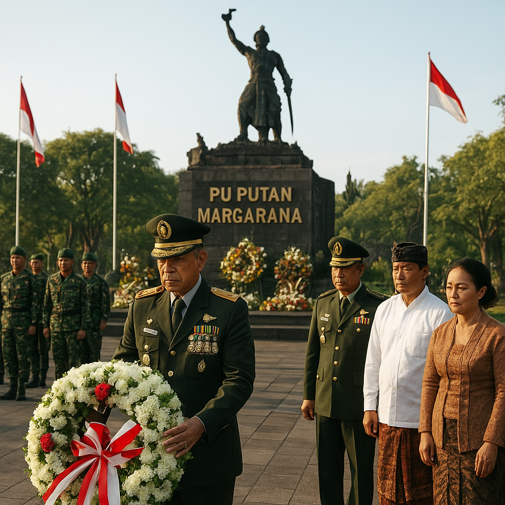Ziarah Khidmat di Taman Pujaan Bangsa Margarana, Menghormati Puputan I Gusti Ngurah Rai