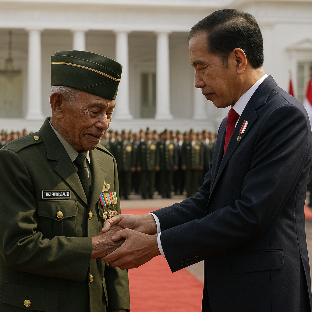 Penghargaan Veteran RI Diberikan kepada 150 Purnawirawan di Istana Negara