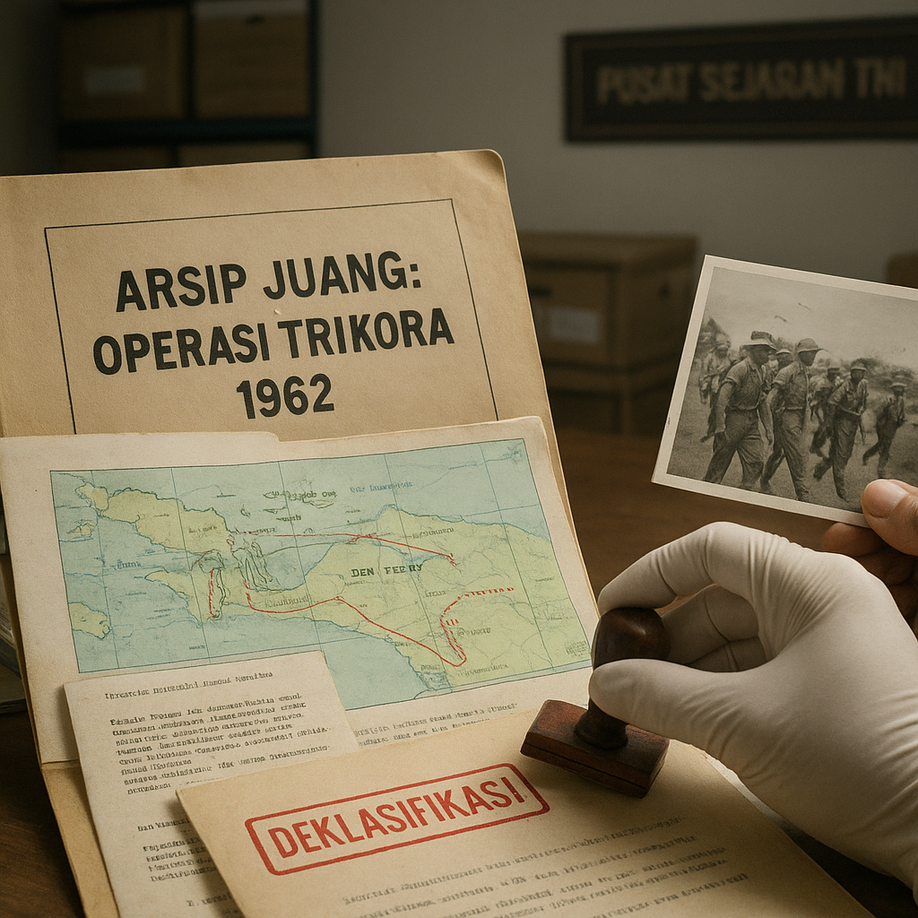 Arsip Juang: Dokumen Rahasia Operasi Trikora 1962 Dideklasifikasi oleh Pusat Sejarah TNI