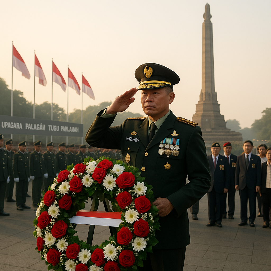 Upacara Palagan Tugu Pahlawan Surabaya Teguhkan Penghormatan kepada Jasa Para Pahlawan